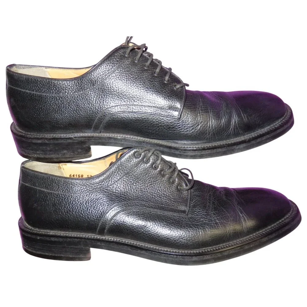 Bruno Magli Edgar Men's Black Italian Leather Oxford Lace Up Dress Shoes 12